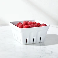 Berry Box White Porcelain Colander