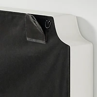 Bevel White with Piping Twin Charging Wall-Mounted Headboard