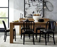 Delta Matte Black Side Chair with Alloy Grey Cushion