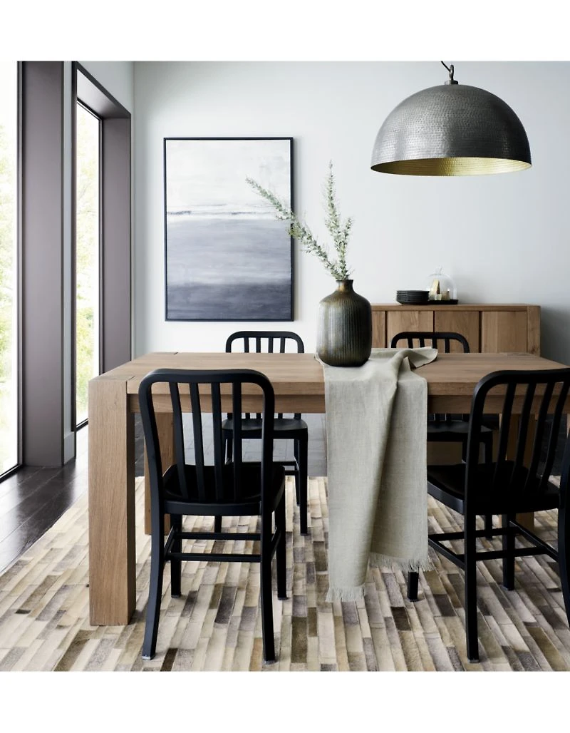 Delta Matte Black Side Chair with Alloy Grey Cushion