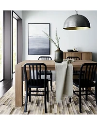Delta Matte Black Side Chair with Alloy Grey Cushion