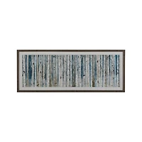 "Birch Trees" Framed Reproduction Wall Art Print 56"x22" by Wall Artly