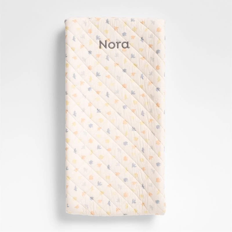 Birdie Blossoms Organic Cotton Baby Changing Pad Cover