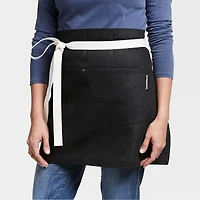 Bistro Black Organic Cotton Half Apron