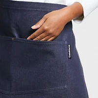 Bistro Indigo Organic Cotton Half Apron