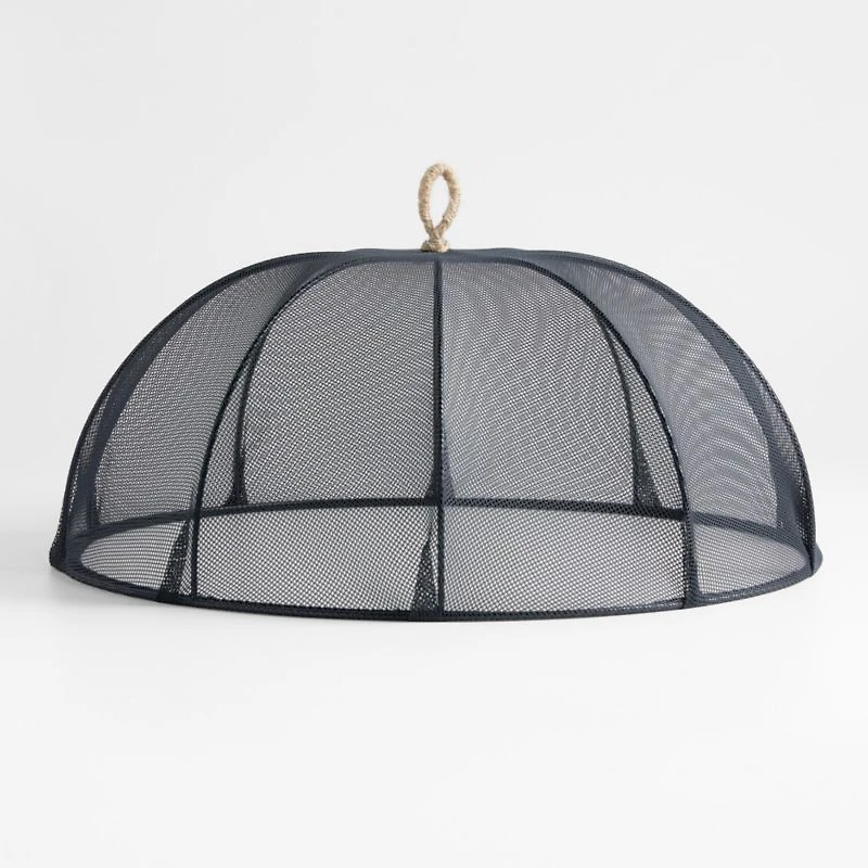 Black Mesh 18" Round Food Cover
