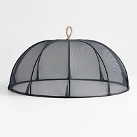 Black Mesh 18" Round Food Cover