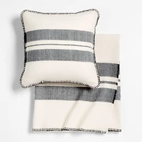 Black and White Striped Kids Blanket
