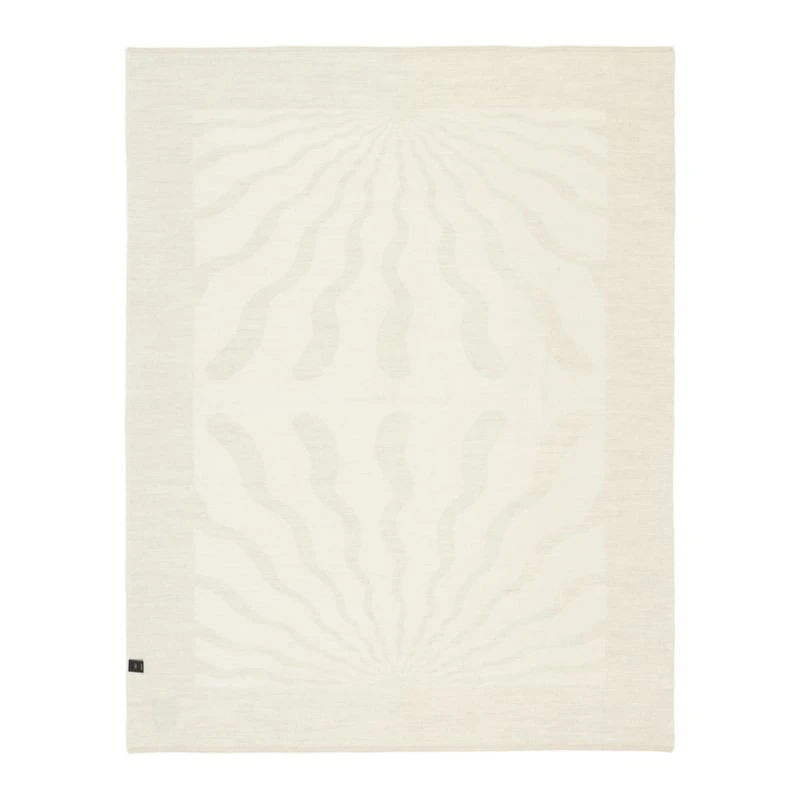 Blacksaw Dopamine 53"x70" Alpaca Ivory Reversible Throw Blanket