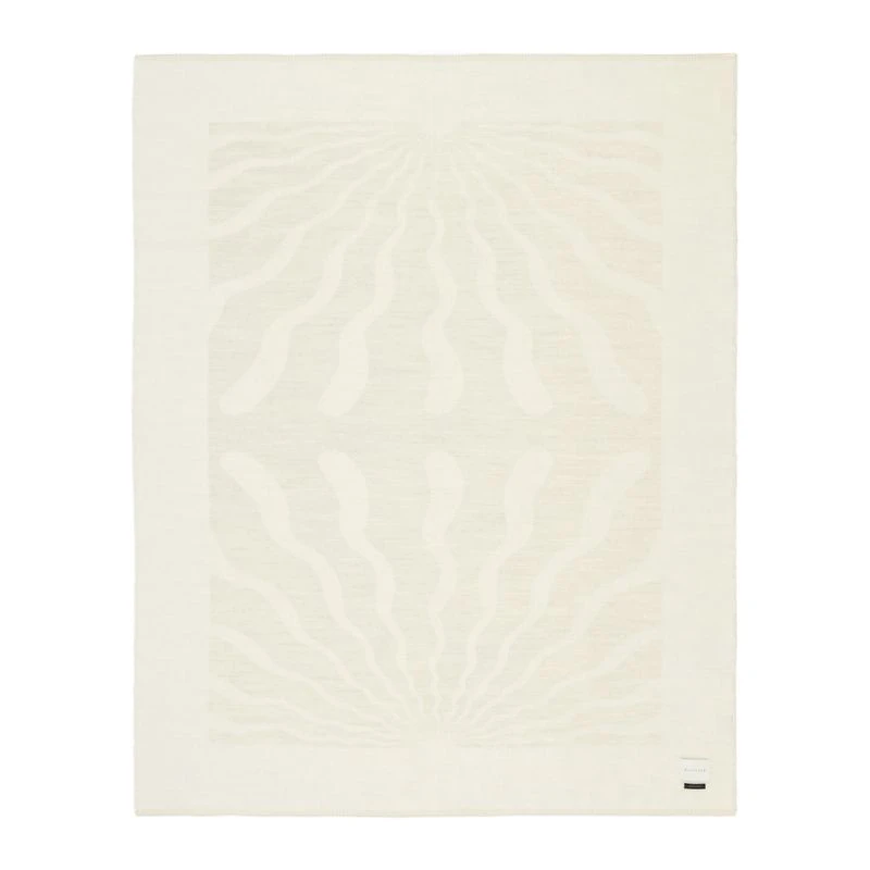 Blacksaw Dopamine 53"x70" Alpaca Ivory Reversible Throw Blanket