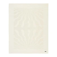 Blacksaw Dopamine 53"x70" Alpaca Ivory Reversible Throw Blanket