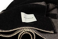 Blacksaw Mason 59"x79" Alpaca Black Throw Blanket