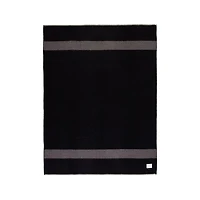Blacksaw Mason 59"x79" Alpaca Black Throw Blanket