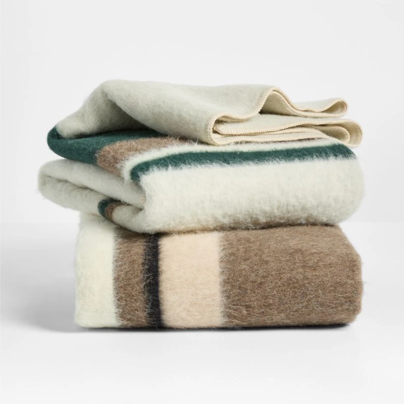 Blacksaw Kimura Heirloom 59"x79" Alpaca Earth Brown Throw Blanket