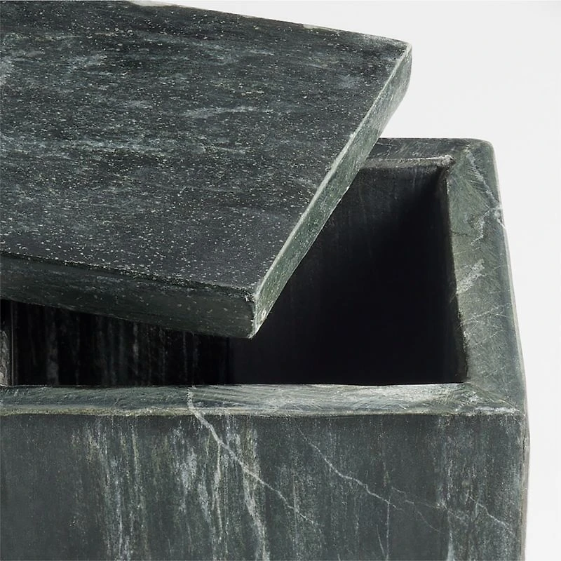 Bleecker Black Marble Square Canister