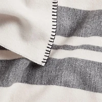 Black and White Striped Kids Blanket