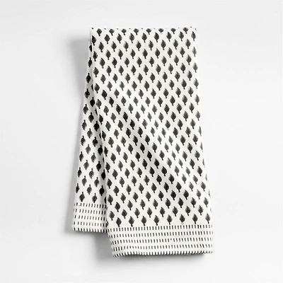 Organic Cotton Block Print Kitchen Towel