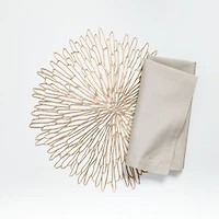 Chilewich ® Bloom Champagne Gilded Vinyl Placemat