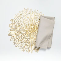 Chilewich ® Rectangular Bloom Gilded Easy-Clean Vinyl Placemat