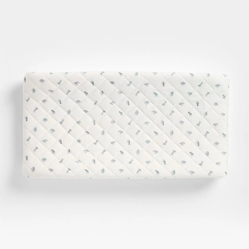 Baby's First Animal Organic Cotton Heathered Jersey Baby Changing Pad Cover
