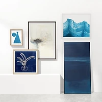 "Sapphire" Canvas Wall Art Print 38"x74" by Susan Stone