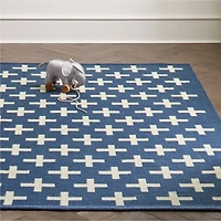 Positive 4x6' Blue Performance Kids Rug