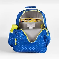Lucky Stars Blue Large Kids Backpack with Side Pockets