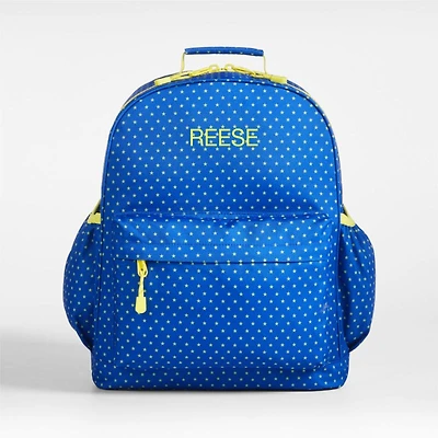 Lucky Stars Blue Large Kids Backpack with Side Pockets