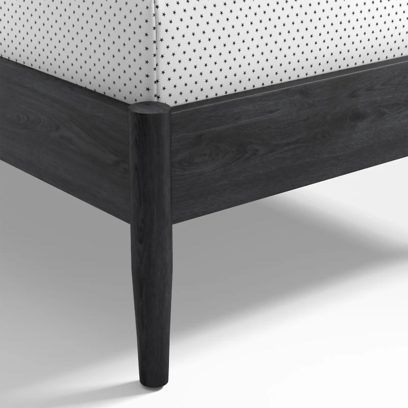 Bodie Spindle Ebonized Black Wood Kids Queen Bed