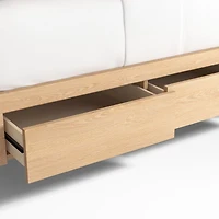 Bodie Natural Oak Wood Kids Twin Storage Bunk Bed