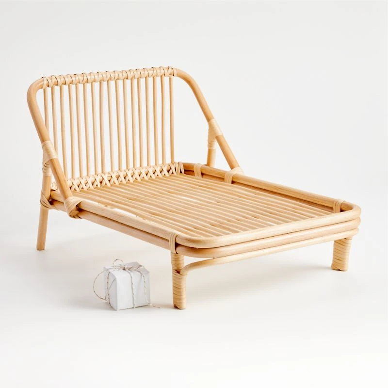 Kids Rattan Doll Bed