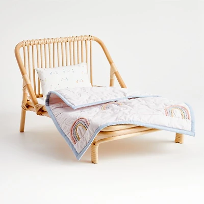 Kids Rattan Doll Bed
