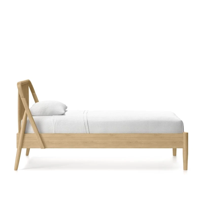Bodie Spindle Natural Oak Wood Kids Twin Bed