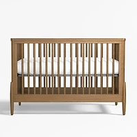 Bodie Flax Brown Wood Convertible Baby Crib