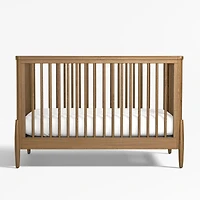 Bodie Flax Brown Wood Convertible Baby Crib
