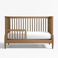 Bodie Flax Brown Wood Convertible Baby Crib