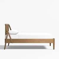 Bodie Spindle Flax Brown Wood Kids Full Bed