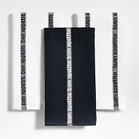 Bon Appetit Organic Cotton Kitchen Towels, Set of 3