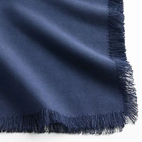 Craft Deep Indigo Cotton Fringe Napkins, Set of 8