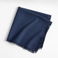 Craft Deep Indigo Cotton Fringe Napkins, Set of 8
