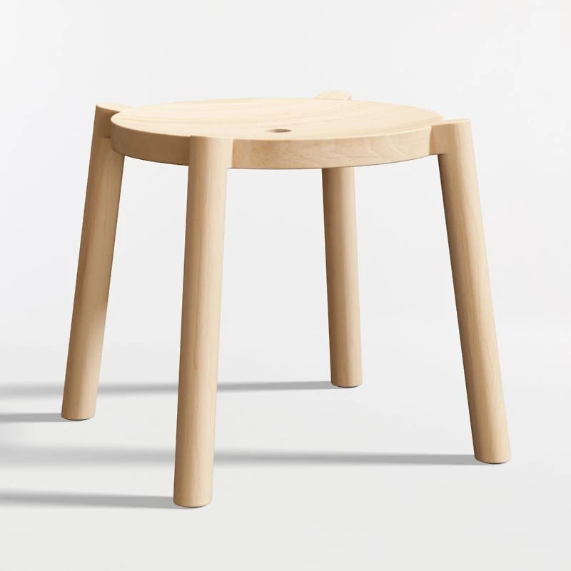 Bonnie Natural Wood Kids Stackable Play Stool