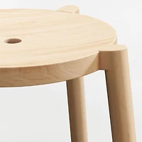 Bonnie Natural Wood Kids Stackable Play Stool