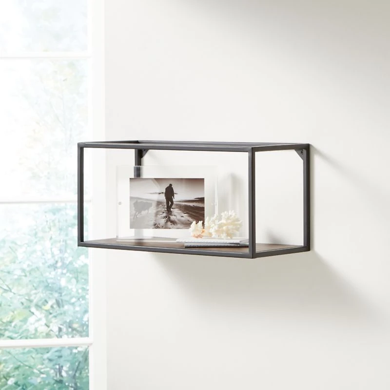 Booker Long Rectangle Wall Display Shelf