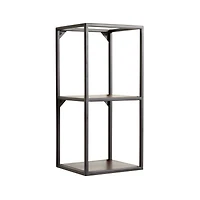 Booker Tall Double Rectangle Wall Display Shelf