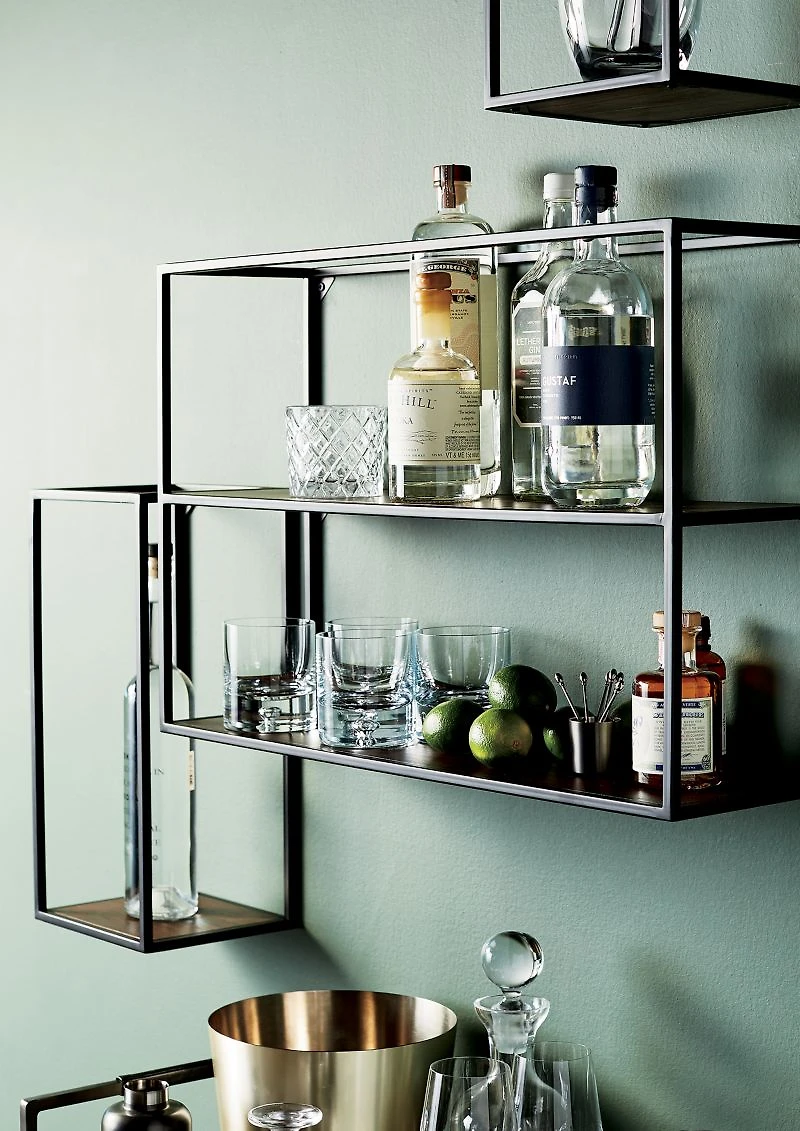 Booker Tall Rectangle Wall Display Shelf