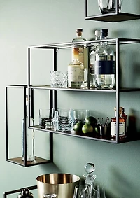 Booker Tall Rectangle Wall Display Shelf