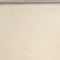 Border Stripe Slate Blue Chenille Kids Area Rug 6'x9'