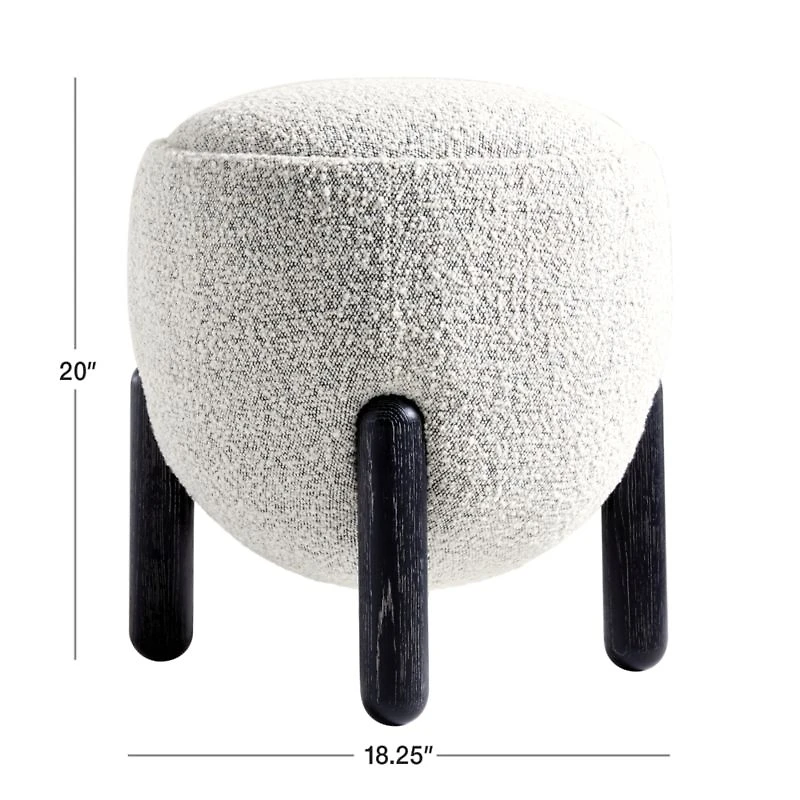 Borrego Small Round Ottoman