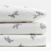 Stay Cool Botanical Elephant Organic Cotton Toddler Sheet Set