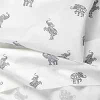Stay Cool Botanical Elephant Organic Cotton Toddler Sheet Set